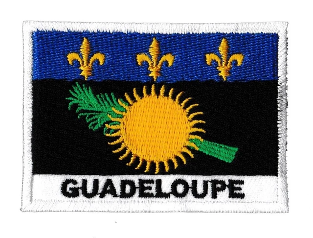Patch Brodé Drapeau Guyane Française - Écusson Indépendantiste 7x4,5 Cm