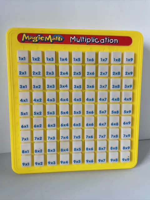 Vintage 1993 Magic Math Multiplication Machine Educational Tool Times Table Toy