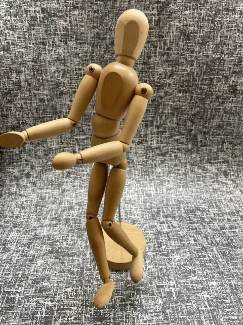 30.5cm/12 Inch Wooden Human Body Drawing Mannequin With Stand - Flexible  Joints Artist Manikin Wood Model - Articulated Unisex Art Figure For  Sketchin