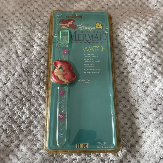 Vintage Disney’s Ariel The Little Mermaid Watch 1989 Hope Industries Rare Design