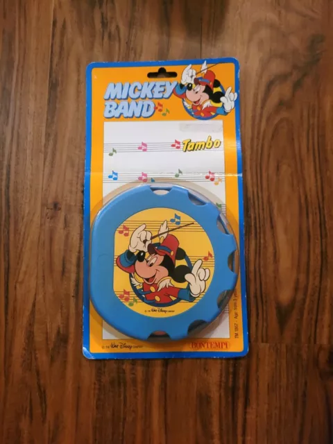 VINTAGE WALT DISNEY Band Mickey Mouse Tambourine Tambo Bontempi New In Box  £18.94 - PicClick UK