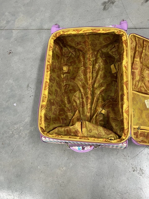 Samantha Brown Classic Pink Croc Embossed  Spinner Wheeled Upright Luggage 15