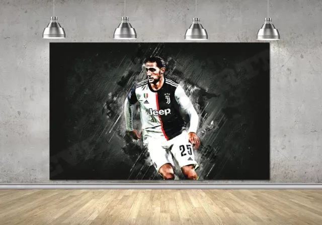 Juventus Poster Adrien Rabiot Stampa Fotografica Professionale