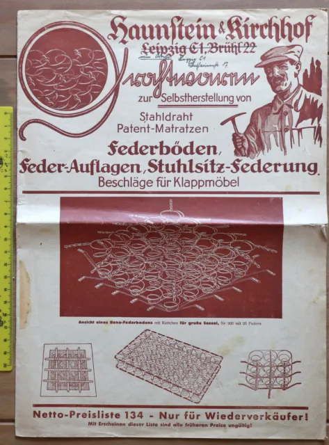 Katalog Drahtwaren für Federböden, Matratzen, Stuhlsitze etc. Haunstein & Kirchh