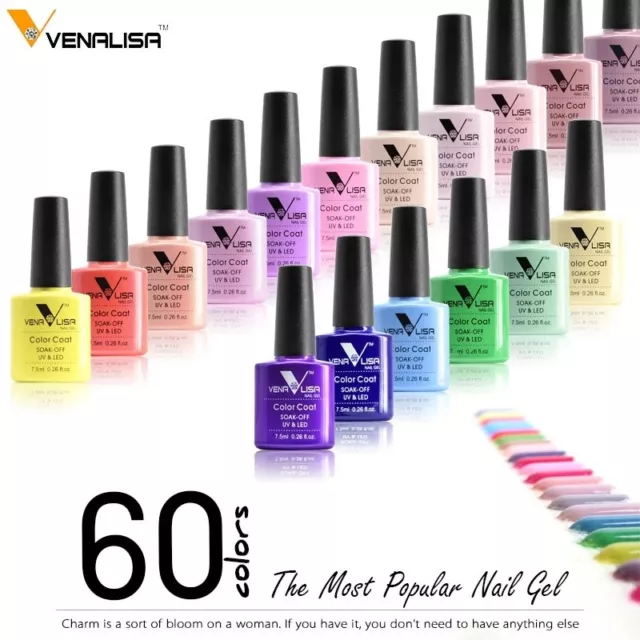 CANNI Venalisa Nail Gel Art Design Manicure 7.5Ml Soak Off Enamel Polish LED UV