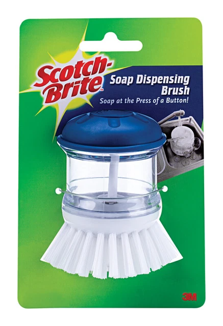 3M Scotch-Brite 4 in. W Plastic Dish Brush