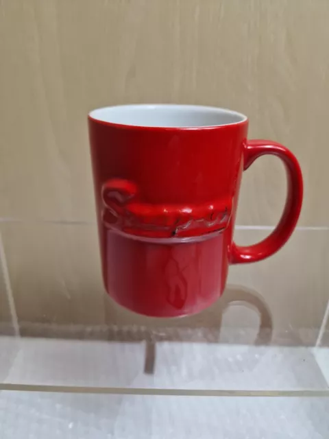 Sehr seltene Vintage SNAP-ON Becher erhöhte Buchstaben rot und weiß