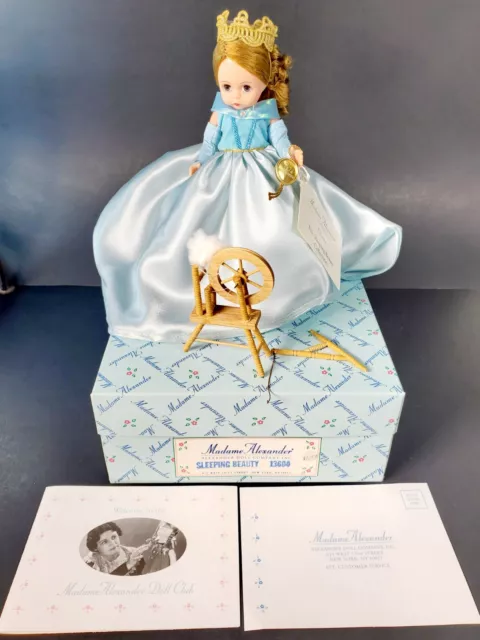 1997 Sleeping Beauty Madame Alexander 8" Doll w/ spindle #13600 Tag/COA/Box