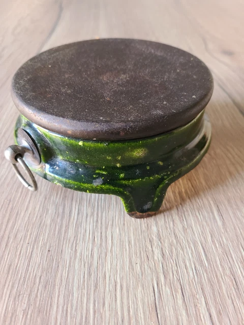 Réchaud De Camping Vintage GAI France - Alcool, Fonte émaillée Verte, Pièce De Décoration