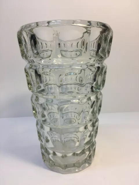 František Pečený - Sklo Union -White vase stained glass