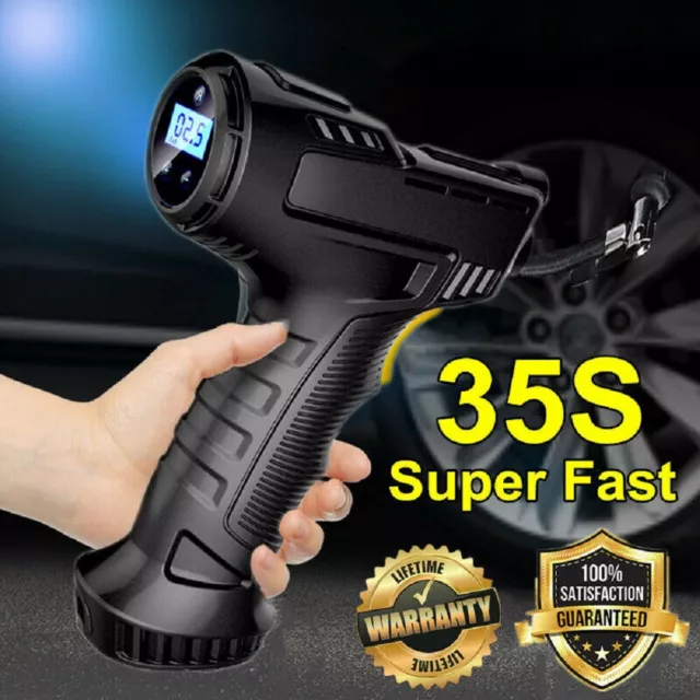 Cordless 12V Electric Car Tyre Inflator Pump Portable Tire Air Compressor Pump