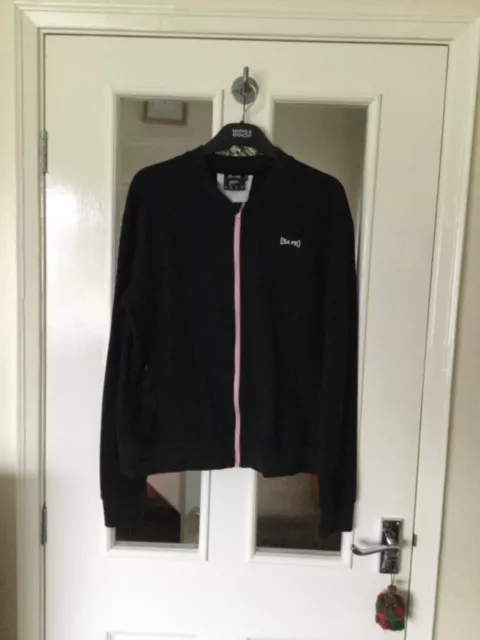 Giacca bomber da donna nera taglia 12 USA Pro by Little Mix ad alte prestazioni con cerniera.