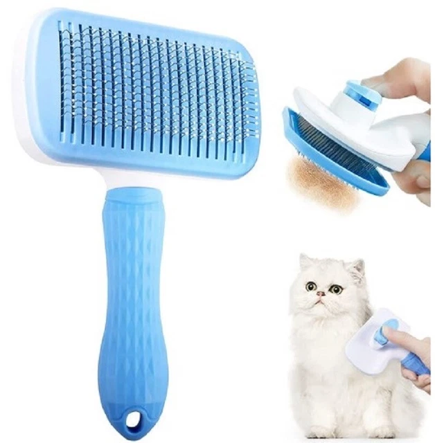 Pet Hair Remover Dog Cat Comb Grooming Massage Deshedding Self Cleaning Brush