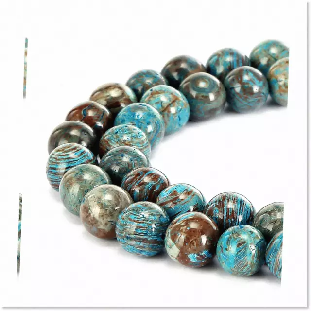 Stunning Crazy Blue Lace Agate Gemstone Beads - Perfect for Jewelry Making - 8MM