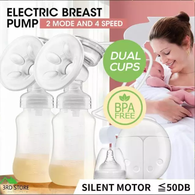 Electric Breast Pump Automatic Milk Suction Double Side Intelligent Baby Feeder