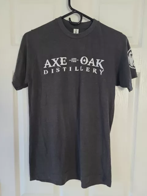 Axe And The Oak Distillery Colorado Mountain Bourbon Whiskey T-Shirt Size Small