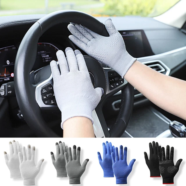 Guanti antiscivolo unisex protezione solare UV guida touch screen estate ↘↑