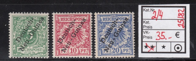 Kolonien Dt. Neuguinea 1897 , Mich.-Nr.: 2-4 **