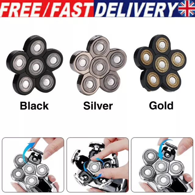 6 Head Blades Shaver Cutter Replacement For Electric Razor Shaving Bald Tool UK