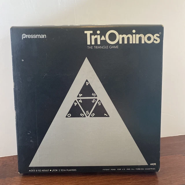 VINTAGE PRESSMAN TRI Ominos Triangle Game TriOminos 4420 Complete £13. ...