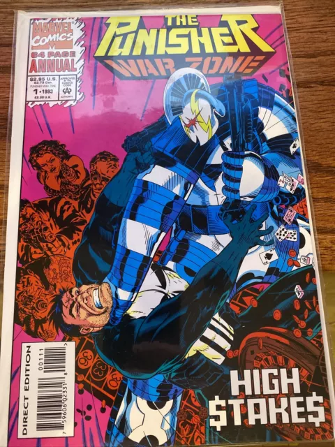 Marvel  THE PUNISHER War Zone No. 1 Annual 1993 High Stakes Volume 1,High Grade