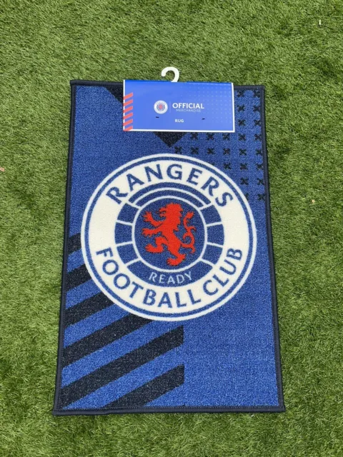 Offizieller Glasgow Rangers FC Crest Schlafzimmer Teppich/Matte Größe 80 cm x 50 cm