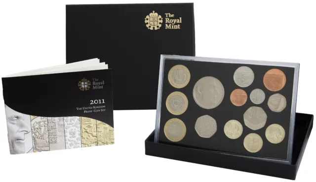 2011 Royal Mint United Kingdom Proof Set - Flat Case - Deluxe Coin Collection
