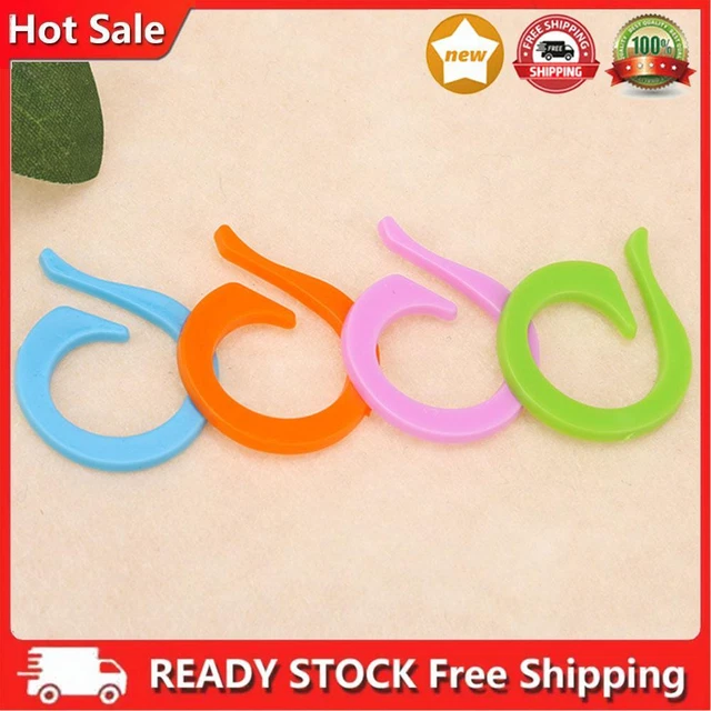 20pcs bunte Plastikstifte Pullover Marke Schnalle Nadel Stricken Handwerkzeuge g