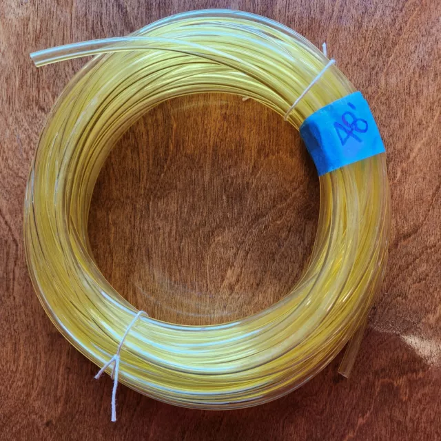 FREELIN WADE 1J-025-28 Yellow Polyurethane Tubing Hose 1/4" OD x 1/8" ID x 48 FT