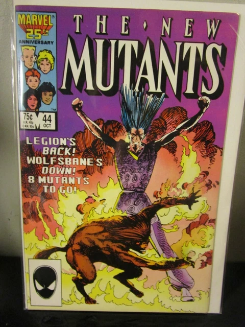 The New Mutants Comic Book #44, Marvel Comics 1986  BAGGED BOARDED