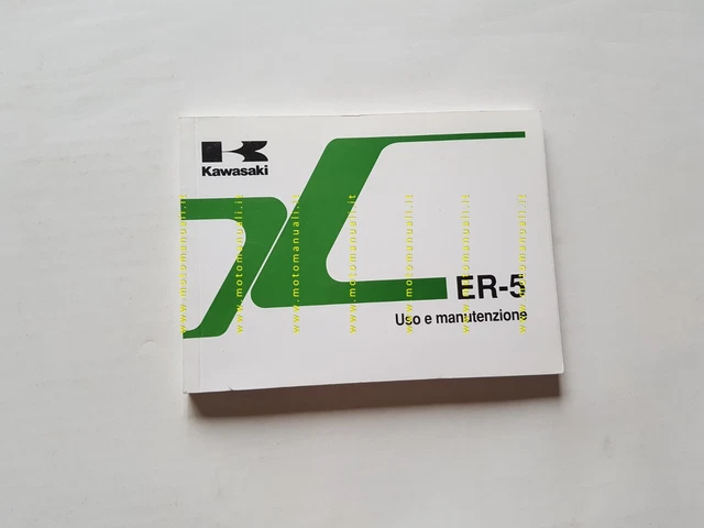 Kawasaki ER-5 500 2000 manuale uso manutenzione originale italiano