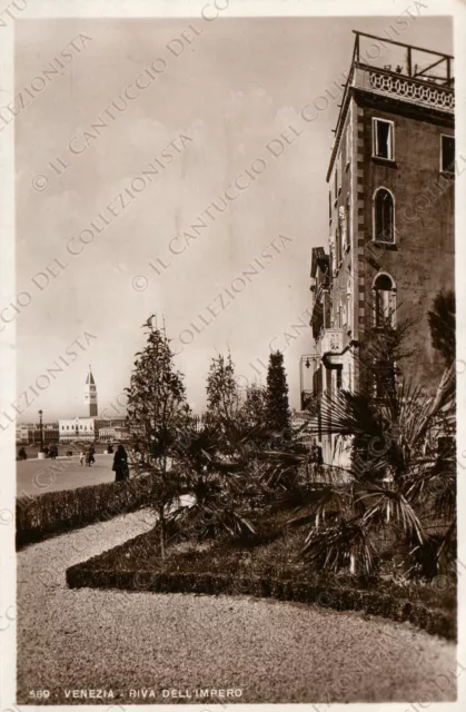 1938 VENEZIA Riva dell’Impero Cartolina fotografica