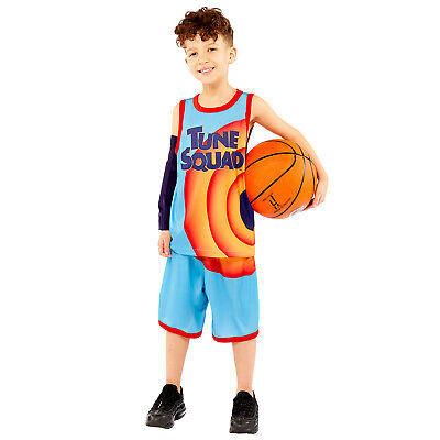 Childs Space Jam 2 Tune Squad Fancy Dress Costume Kids Boys Girls Book Day Week