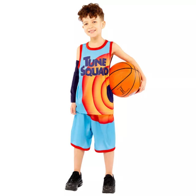 Childs Space Jam 2 Tune Squad Fancy Dress Costume Kids Boys Girls Book Day Week