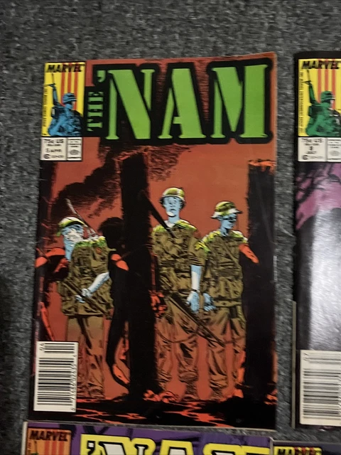 The Nam Lot of 7 #5,8,9-12, 14 Marvel Comics (1987) 1st Print Comic Books Good 2
