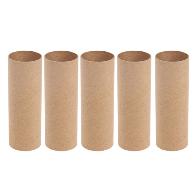 10 Pcs Brown Kraft Wrapping Paper Heavy Duty Craft Tubes Bulk Toilet