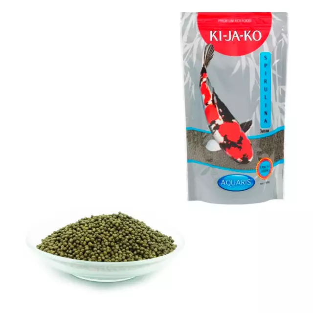 Koifutter Fischfutter für Koi Spirulina Teich Pallets Stärkt Immunsystem 1kg 3mm