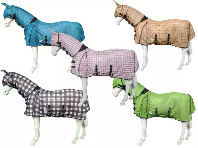 Horse Combo Fly Rug Full Neck FREE Matching Face Mask Pattern Design