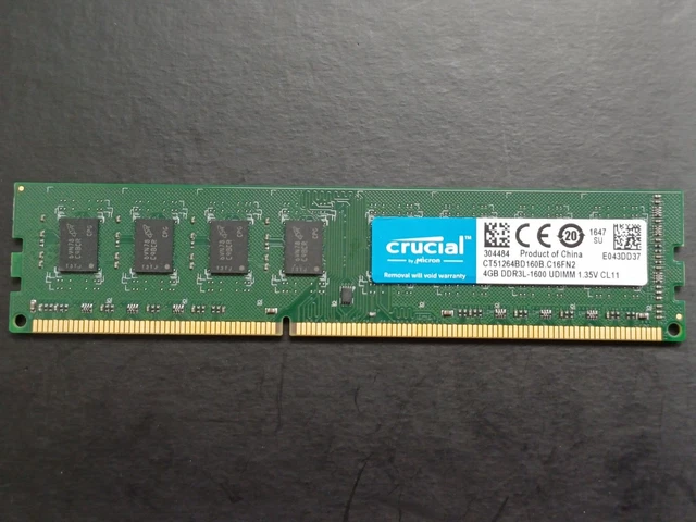 RAM Crucial 4GB DDR3 1600MHz Per Laptop - Facile Upgrade Per PC Lenti - Foto 5