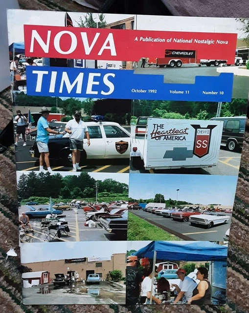 NOVA TIMES OCTOBER 1995 Chevy Cars Nostalgic Novas Magazine Classic a £