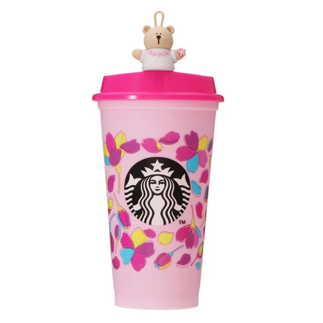 STARBUCKS REUSABLE CUP Bearista Cap Sakura 2024 47.06 PicClick
