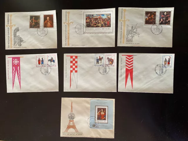 🇵🇱 Poland 1982-1983 King John III Sobieski Vienna Victory collection FDC - MS