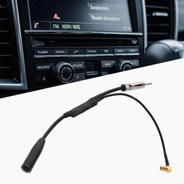 Dab Antenne Séparateur Adaptateur FM AM Vers DAB - Câble 34.5cm SMB Angle Droit, Compatible Pioneer JVC