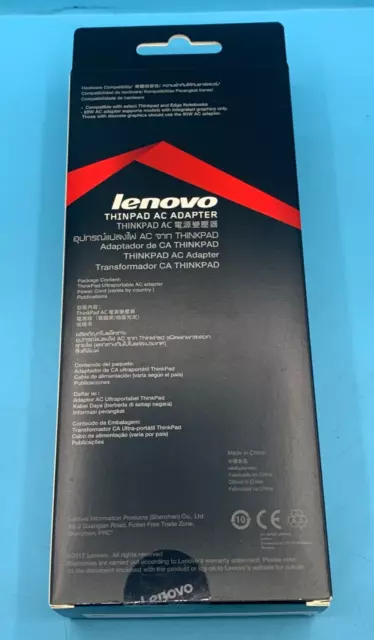 Brandneu Lenovo ThinkPad 65W Netzadapter schmale Spitze (0B47483) - ANGEBOTE WILLKOMMEN 3