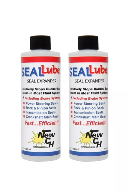 2 Bottles Seallube Shipped -Stops Oil Leaks Seals Gaskets Rear Main - Guaranteed