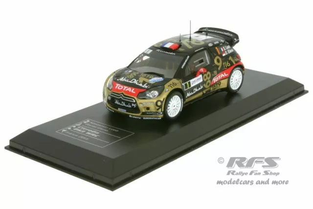 Citroen DS3 WRC  Sebastien Loeb  Rallye de France 2013  1:43 IXO DCC Collection