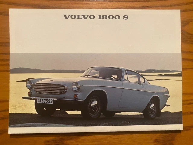 1967 - VOLVO 1800S - Fold Out Color Sales Brochure - Dated Jan 67 - # RK 2278/2