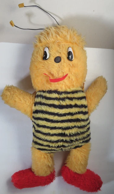 Grande Peluche Vintage Maya L'abeille - Jouet Ancien Et Collection