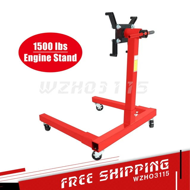 ENGINE STAND 1500LBS Motor Hoist Dolly 360 Degree Adjustable Mounting