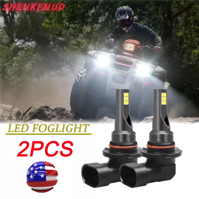 For Honda Foreman Rubicon 500 Rancher 420 Clear white HB3 LED Headlight Bulbs YH